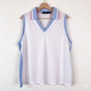 Polo Golf Ralph Lauren Top XXL Athleisure Tennis Preppy Old Money Sleeveless
